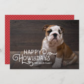 ハッピーハウリデイズ | Pet Holidayフォトカード シーズンカード (正面/裏面)