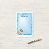 ハッピーハウリデイズAPBT ポストイット (デスク上)