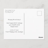 ハッピーハウリデイドッグウォーカークリスマス ポストカード (裏面)