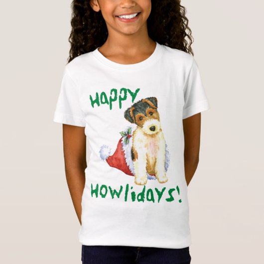 ハッピーハウリデイワイヤキツネテリア Tシャツ (正面)