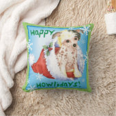 ハッピーハウリデイ中国のcrested クッション (ブランケット)