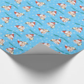 ハッピーハウリデイ中国のcrested ラッピングペーパー (角)