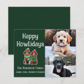 ハッピーハウリデイ2フォトフラットホリデーカード シーズンカード (正面/裏面)