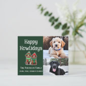 ハッピーハウリデイ2フォトフラットホリデーカード シーズンカード (スタンド正面)