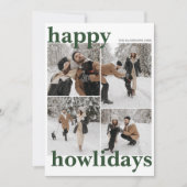 ハッピーハウリモダンデイズペットホリデー シーズンカード (正面)