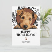 ハッピーハウリーデイズレイクランドテリアードッグクリスマス シーズンカード (スタンド正面)