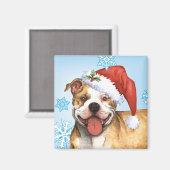 ハッピーハウリーデイピットブルテリア マグネット (正面/裏面)