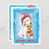 ハッピーハウリーデイブルテリア招待状 シーズンカード (正面/裏面)