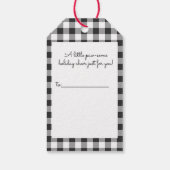 ハッピーハウリーミニマルデイズクリスマスペットギフトラベル ギフトタグ (裏面)