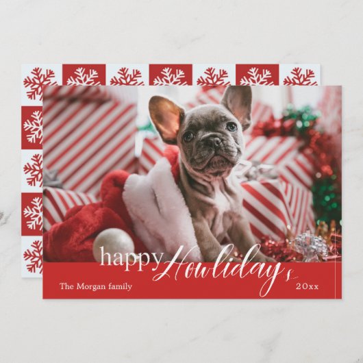 ハッピーハウリ⎢デイズフォトホリデーカード シーズンカード (正面/裏面)