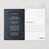 ハッピーハウルオウィーンドッグズハロウィーン招待状 ポストカード (裏面)