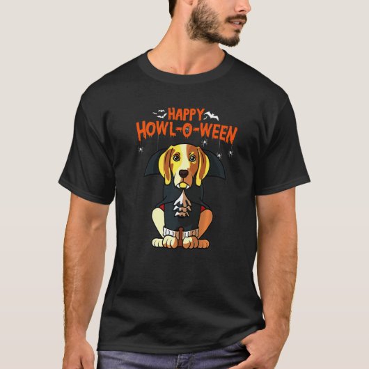ハッピーハウルオウィーンビーグル Tシャツ (正面)
