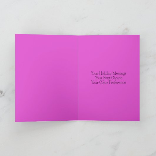 ハッピーハオリディズウォーターカラーキャンドル シーズンカード (内部)