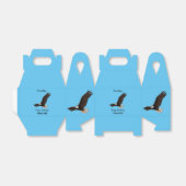 ハッピーハゲ飛んでいるルのイーグル漫画イラストレーション フェイバーボックス (折り畳みなし)