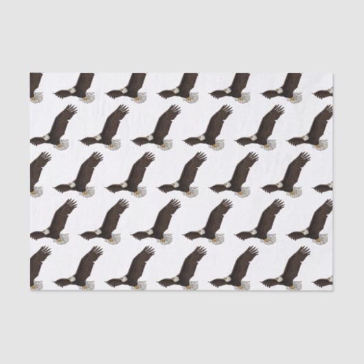 ハッピーハゲ飛んでいるルのイーグル漫画イラストレーション 薄葉紙 (正面)