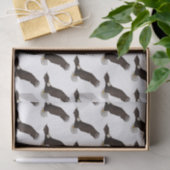 ハッピーハゲ飛んでいるルのイーグル漫画イラストレーション 薄葉紙 (ギフト)