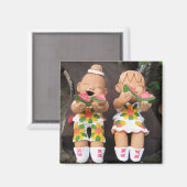 ハッピーハッピーかわいい マグネット (正面/裏面)