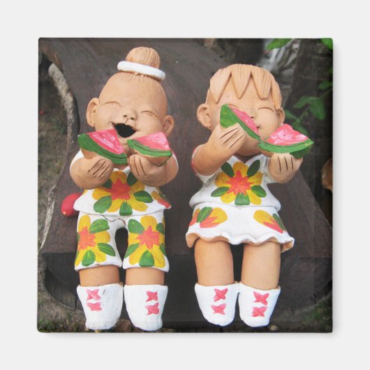 ハッピーハッピーかわいい マグネット (正面)