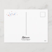 ハッピーハッピーハガキ第4弾（赤/青グラデーション） シーズンポストカード (裏面)