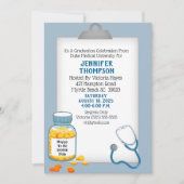 ハッピーハッピーハッピーナース卒業パーティー招待状 招待状 (正面)