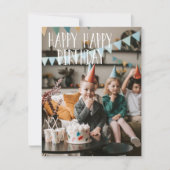 ハッピーハッピーバースデーフラットカード カード (正面)