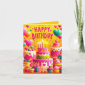 ハッピーハッピーバースデー カード (正面)