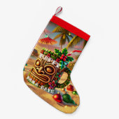 ハッピーハッピーフラ日 スモールクリスマスストッキング (正面 (吊り時))