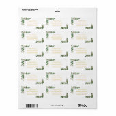 ハッピーハッピーホリデー – クラシッククリスマス素朴フェー ラベル (フルシート)