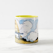 ハッピーハニービーハイブヴィンテージアートマグ ツートーンマグカップ (中央)