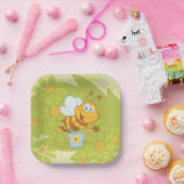 ハッピーハニービー ペーパープレート (パーティー)