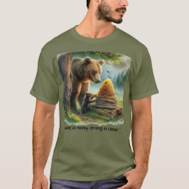 ハッピーハニーベアメンズ Tシャツ