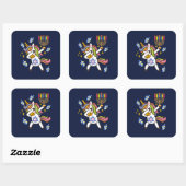 ハッピーハヌカおもしろいー スクエアシール (シート)