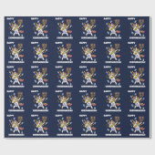 ハッピーハヌカおもしろいー ラッピングペーパー (フラット)