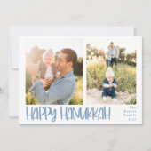 ハッピーハヌカよくはしゃぐ2写真 シーズンカード (正面)