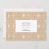 ハッピーハヌカエレガントー家族の写真 シーズンカード (裏面)