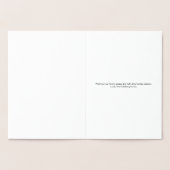 ハッピーハヌカカスタムーモダンタイポグラフィ 箔カード (内部)