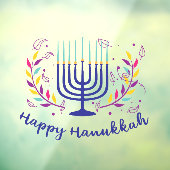 ハッピーハヌカカラフルウインドウロック ウィンドウサイン (シート3)