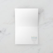 ハッピーハヌカカード（ユダヤ教）メノラーグローブ シーズンカード (内部)