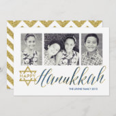 ハッピーハヌカグリッター|ハヌカーカード シーズンカード (正面/裏面)