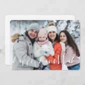 ハッピーハヌカシンプルカーシブカスタムファミリー写真 シーズンカード (正面/裏面)