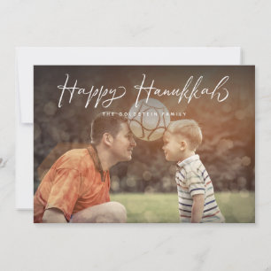 ハッピーハヌカスクリプトフォトホリデー 案内状