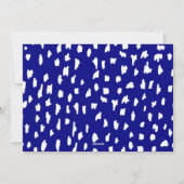 ハッピーハヌカスタイリッシューの脚本とパターン | フォト シーズンカード (裏面)