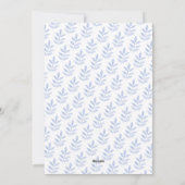 ハッピーハヌカダークブルーフォトホリデー シーズンカード (裏面)