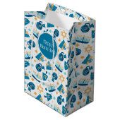 ハッピーハヌカパタン抱き枕 ミディアムペーパーバッグ (正面アングル)