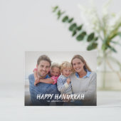 ハッピーハヌカフェスティバルオブライトズフォト招待状 ポストカード (スタンド正面)