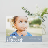 ハッピーハヌカモダンフォトダスティブルー シーズンカード (スタンド正面)