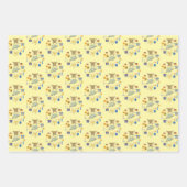 ハッピーハヌカーかわいいミックスカラー ラッピングペーパーシート (正面2)