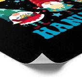 ハッピーハヌカーかわいいユダヤ人の魔法の格言ギフト ポスター (角)