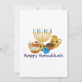 ハッピーハヌカーと可愛いハヌカーキャラクター シーズンカード (正面)