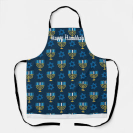 ハッピーハヌカーと編集可能文字 エプロン